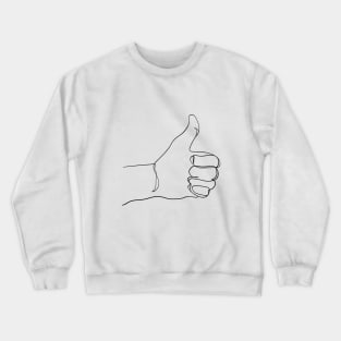 It's ok with you (thumbs up) Crewneck Sweatshirt